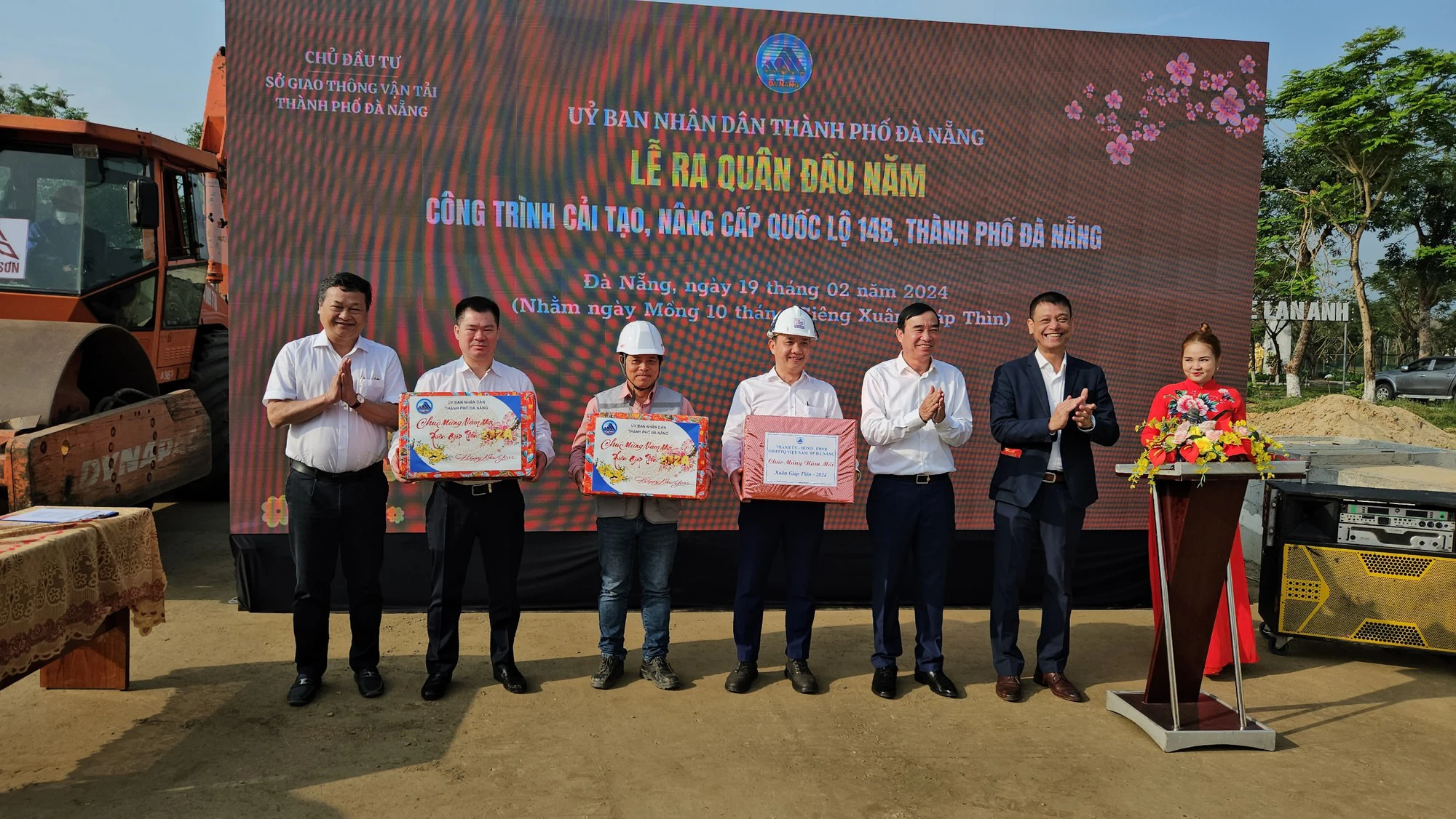 LỄ RA QUÂN ĐẦU NĂM TẠI DỰ ÁN CẢI TẠO, NÂNG CẤP QUỐC LỘ 14B (ĐÀ NẴNG)