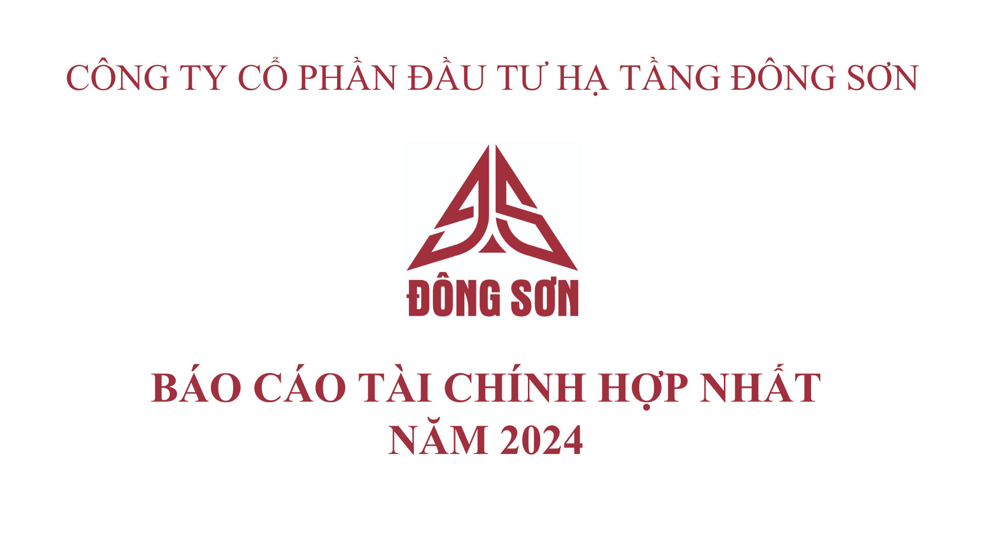 BÁO CÁO TÀI CHÍNH HỢP NHẤT NĂM 2024 (ĐÃ ĐƯỢC KIỂM TOÁN)
